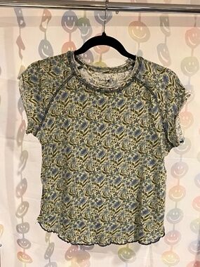 Natural Life Contrast Seam Raglan Top (Medium)